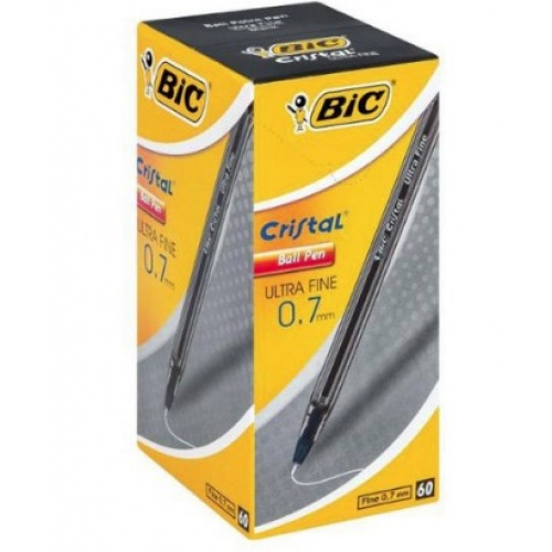 BIC Cristal Ultra Fine Ballpoint Pen - 0.7 - 60/box
